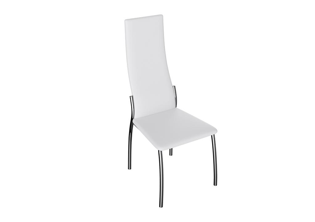 Кредо стул (ТриЯ) (хром, кож/зам белый 745а)