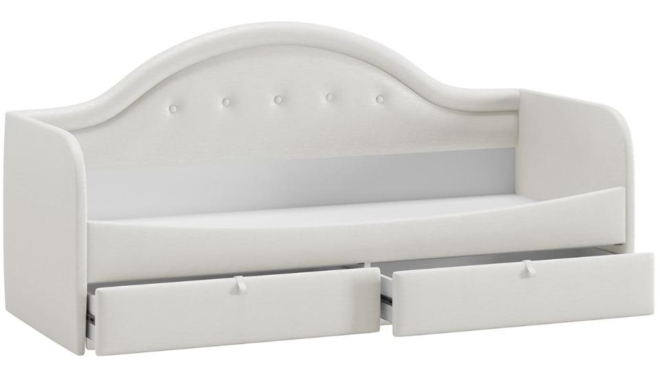 Адель Кровать с мягкой спинкой 0,8м (крем)