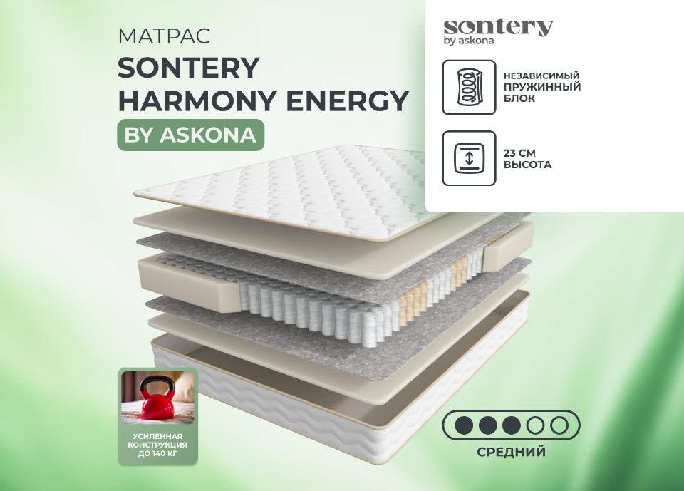 200*160 ASKONA Harmony Energy матрас (средняя, ask)