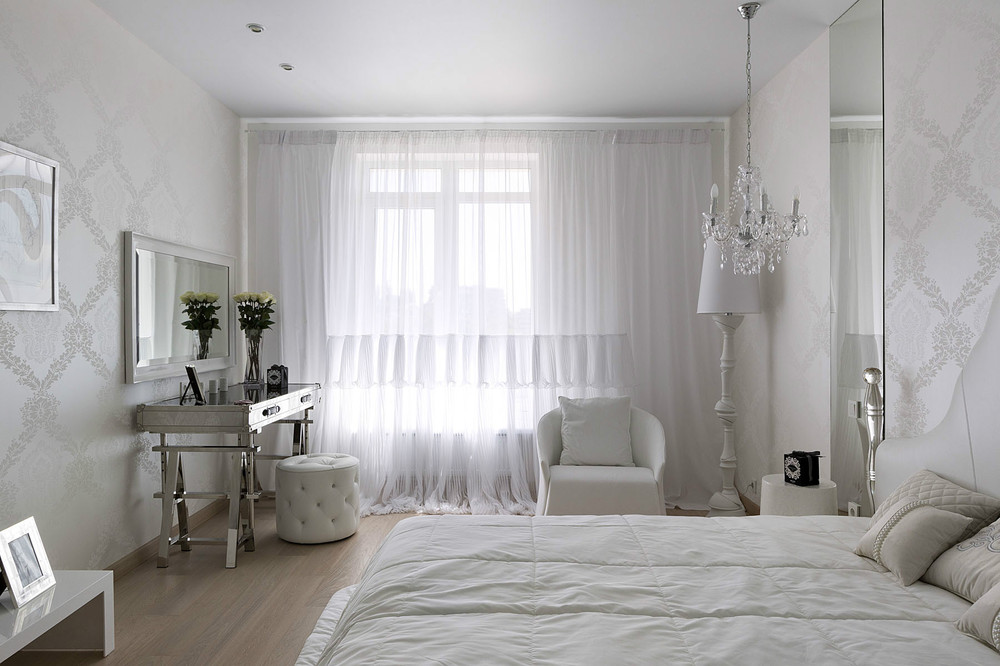Дизайн белой спальни