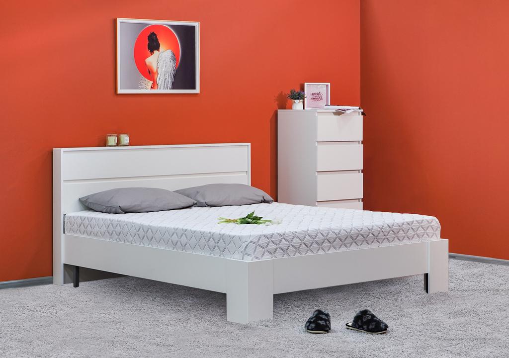 Хелен КР-02 Кровать 1,4м (белый/белый)