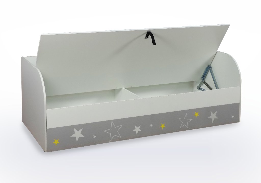 Трио КРП-01 Кровать детская с ПМ (белый/звездное детство)