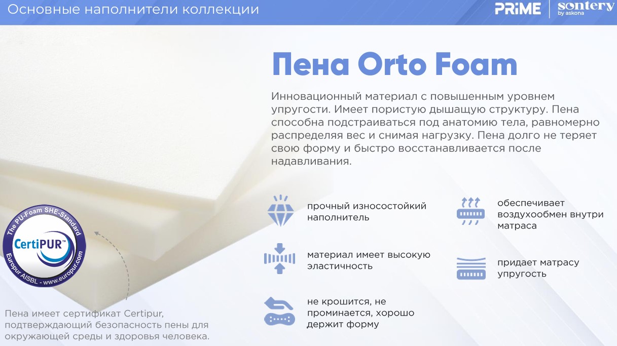 200*140 Prime Ultra NEW Матрас (средняя, ask)