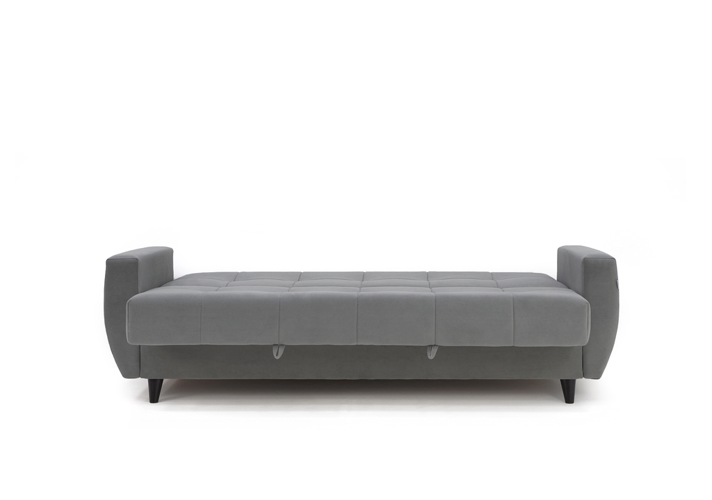 Бетти 2 Большой диван (LUMA 14 (велюр серый), 4 кат)