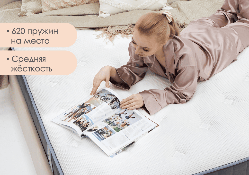 1600*2000 Prestige Grace Medium Матрас (средняя, Prestige Steel, СП)