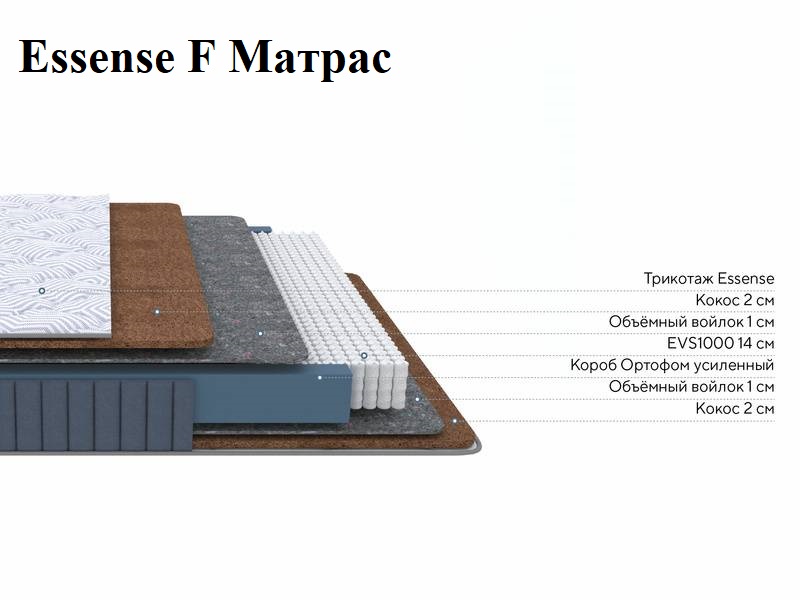 200*140 Essense F Матрас  (высокая, Nice Ocean)