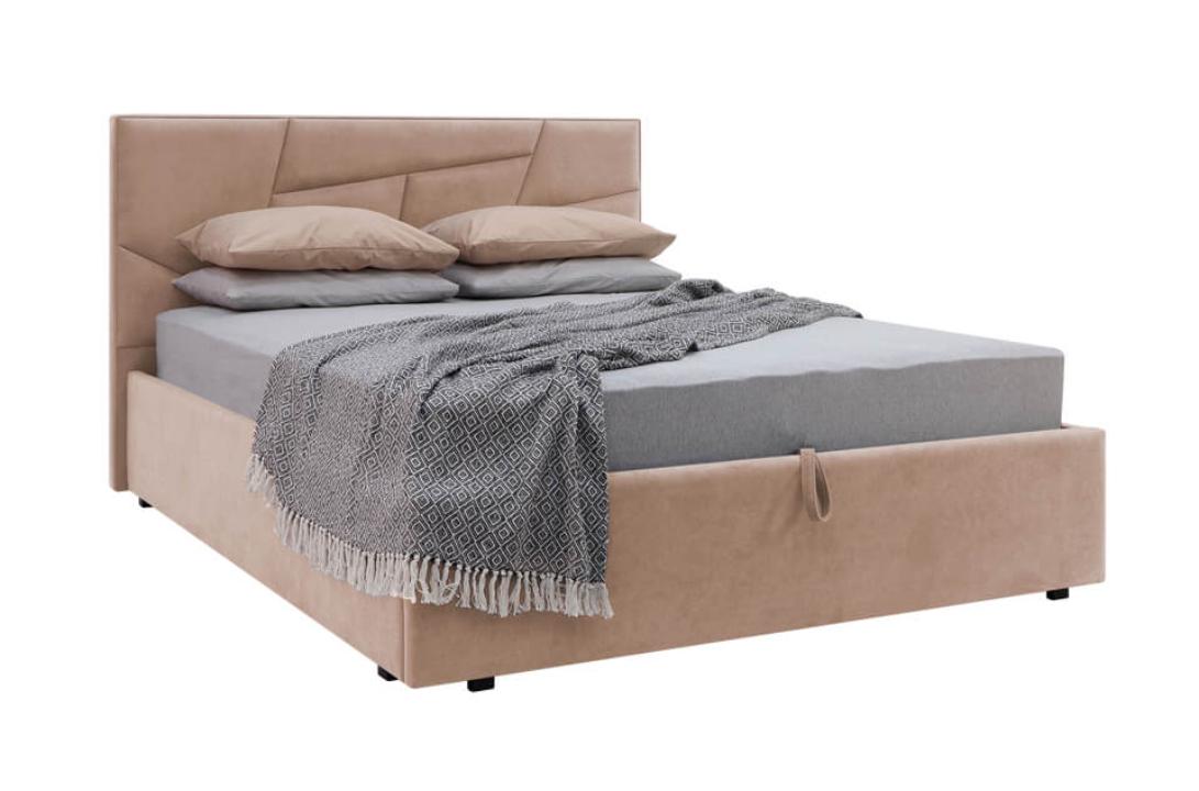 Кристалл Кровать (1600) с ПМ (WТ 2366-6 (какао), 2 кат)