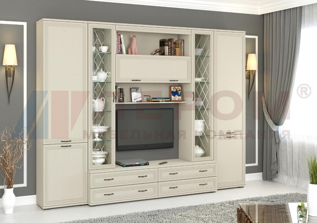 Гостиная Карина 19 (снежный ясень)