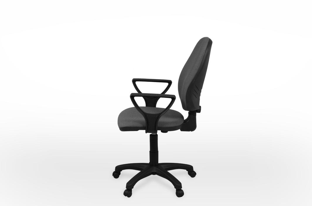Премьер 1(П) Кресло офисное с подлокотниками ГОЛЬФ (Долматинец (желтый), газлифт, пятилучие)
