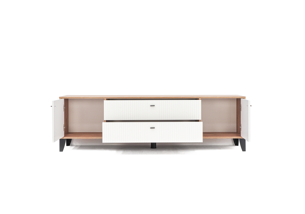 Парус 10 Тумба ТВ (дуб крафт золотой/карбон фарфор)
