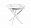 Норд Стол цельносварной раздвижной "Бабочка" 320мм (пластик, белый матовый/мрамор белый)